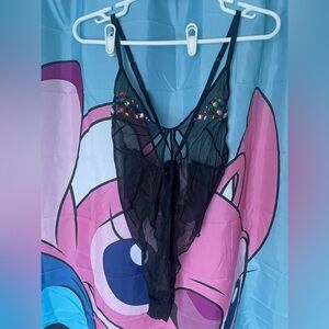 SavageXFenty Elegant Black Sheer Lingerie